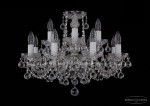 Люстра хрустальная Bohemia Ivele 1402/8+4/195/Ni/Balls