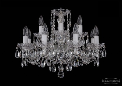 Люстра хрустальная Bohemia Ivele 1402/8+4/195/Ni