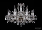Люстра хрустальная Bohemia Ivele 1402/8+4/195/Pa/Leafs