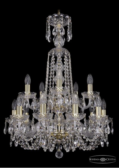Люстра хрустальная Bohemia Ivele 1402/10+5/195/XL-81/2d/G