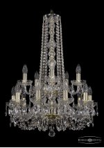 Люстра хрустальная Bohemia Ivele 1402/10+5/195/h-80/2d/G