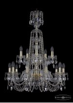 Люстра хрустальная Bohemia Ivele 1402/10+5/240/XL-90/2d/G