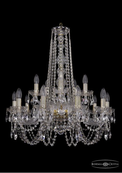 Люстра хрустальная Bohemia Ivele 1402/10+5/240/h-75/G