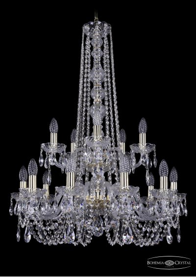 Люстра хрустальная Bohemia Ivele 1402/10+5/240/h-90/2d/G