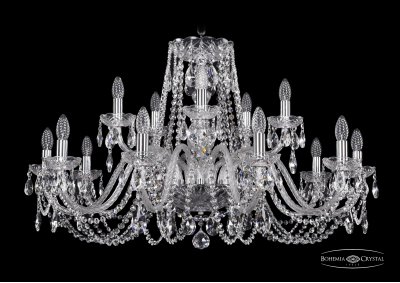 Люстра хрустальная Bohemia Ivele 1402/10+5/360/Ni