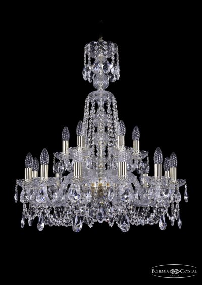Люстра хрустальная Bohemia Ivele 1402/12+6/240/XL-77/G