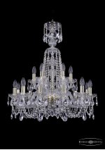 Люстра хрустальная Bohemia Ivele 1402/12+6/240/XL-77/G