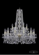 Люстра хрустальная Bohemia Ivele 1402/12+6/240/h-75/G