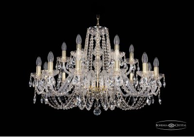 Люстра хрустальная Bohemia Ivele 1402/12+6/300/G