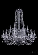 Люстра хрустальная Bohemia Ivele 1402/12+6/300/h-91/2d/Ni
