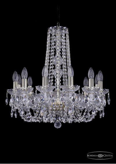 Люстра хрустальная Bohemia Ivele 1402/12/195/h-60/G