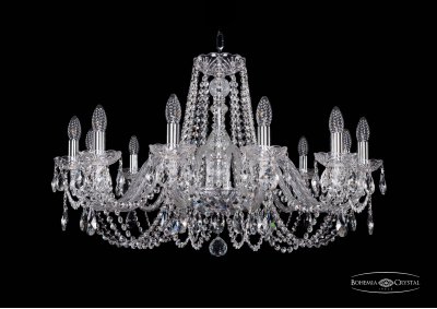 Люстра хрустальная Bohemia Ivele 1402/12/300/Ni