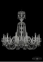 Люстра хрустальная Bohemia Ivele 1402/12/360/XL-95/Ni