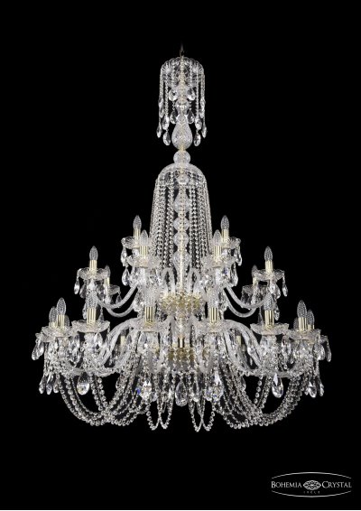 Люстра хрустальная Bohemia Ivele 1402/16+8+4/400/XL-160/2d/G Люстра хрустальная Bohemia Ivele 1402/16+8+4/400/XL-160/2d/G