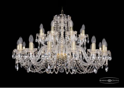 Люстра хрустальная Bohemia Ivele 1402/16+8/360/G Люстра хрустальная Bohemia Ivele 1402/16+8/360/G