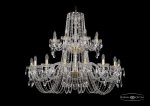 Люстра хрустальная Bohemia Ivele 1402/16+8/400/2d/G