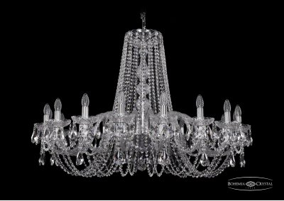 Люстра хрустальная Bohemia Ivele 1402/18/400/Ni Люстра хрустальная Bohemia Ivele 1402/18/400/Ni