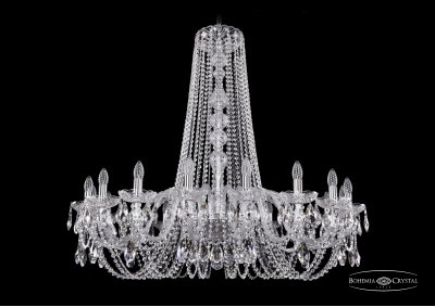 Люстра хрустальная Bohemia Ivele 1402/18/400/h-105/Ni Люстра хрустальная Bohemia Ivele 1402/18/400/h-105/Ni