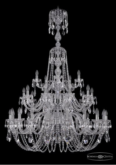 Люстра хрустальная Bohemia Ivele 1402/20+10+5/400/XL-158/3d/Ni Люстра хрустальная Bohemia Ivele 1402/20+10+5/400/XL-158/3d/Ni