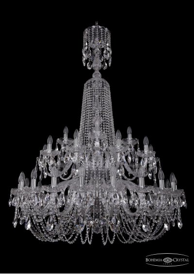 Люстра хрустальная Bohemia Ivele 1402/20+10+5/400/XL-160/2d/Ni Люстра хрустальная Bohemia Ivele 1402/20+10+5/400/XL-160/2d/Ni