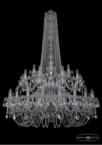 Люстра хрустальная Bohemia Ivele 1402/20+10+5/400/h-160/2d/Ni Люстра хрустальная Bohemia Ivele 1402/20+10+5/400/h-160/2d/Ni