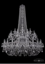Люстра хрустальная Bohemia Ivele 1402/20+10+5/400/h-160/2d/Ni