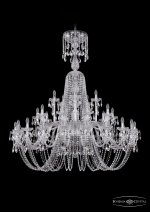 Люстра хрустальная Bohemia Ivele 1402/20+10+5/530/XL-165/Ni