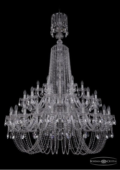 Люстра хрустальная Bohemia Ivele 1402/24+12+6/460/XL-176/2d/Ni