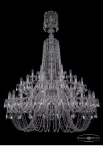 Люстра хрустальная Bohemia Ivele 1402/24+12+6/460/XL-176/2d/Ni