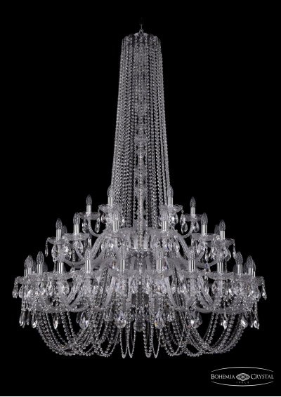 Люстра хрустальная Bohemia Ivele 1402/24+12+6/460/h-176/2d/Ni Люстра хрустальная Bohemia Ivele 1402/24+12+6/460/h-176/2d/Ni