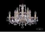 Люстра хрустальная Bohemia Ivele 1402/6+3/195/G/Leafs