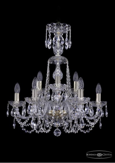 Люстра хрустальная Bohemia Ivele 1402/6+3/195/XL-64/G Люстра хрустальная Bohemia Ivele 1402/6+3/195/XL-64/G