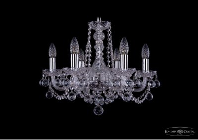 Люстра хрустальная Bohemia Ivele 1402/6/160/Ni/Balls