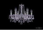 Люстра хрустальная Bohemia Ivele 1402/6/160/Ni/Leafs