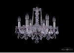 Люстра хрустальная Bohemia Ivele 1402/6/160/Ni/Leafs