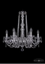 Люстра хрустальная Bohemia Ivele 1402/6/195/h-58/Ni