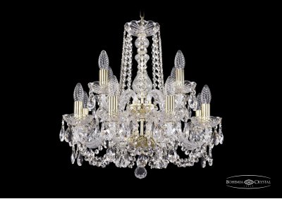 Люстра хрустальная Bohemia Ivele 1402/8+4/160/2d/G Люстра хрустальная Bohemia Ivele 1402/8+4/160/2d/G