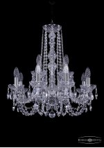 Люстра хрустальная Bohemia Ivele 1402/8+4/195/h-60/Ni