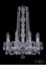 Люстра хрустальная Bohemia Ivele 1402/8/141/h-57/Ni