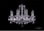 Люстра хрустальная Bohemia Ivele 1402/8/160/Ni/Leafs