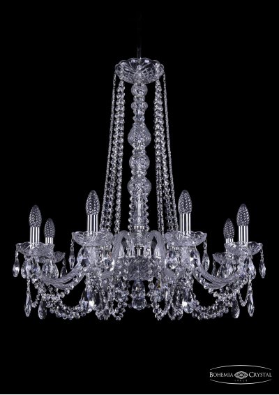 Люстра хрустальная Bohemia Ivele 1402/8/240/h-73/Ni Люстра хрустальная Bohemia Ivele 1402/8/240/h-73/Ni