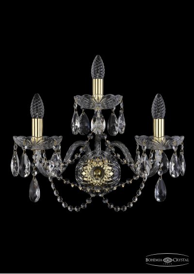 Светильник настенный бра Bohemia Ivele 1402B/2+1/195/XL/G Светильник настенный бра Bohemia Ivele 1402B/2+1/195/XL/G