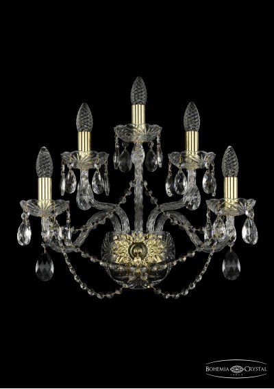 Светильник настенный бра Bohemia Ivele 1402B/2+2+1/195/XL/G Светильник настенный бра Bohemia Ivele 1402B/2+2+1/195/XL/G