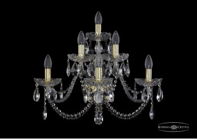 Светильник настенный бра Bohemia Ivele 1402B/3+2+1/240/XL/G Светильник настенный бра Bohemia Ivele 1402B/3+2+1/240/XL/G