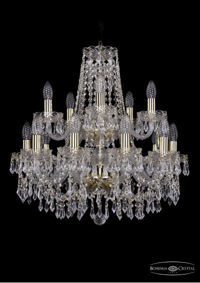Люстра хрустальная Bohemia Ivele 1403/10+5/195/2d/G Люстра хрустальная Bohemia Ivele 1403/10+5/195/2d/G