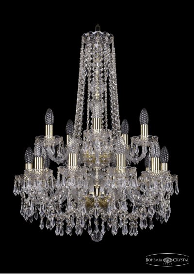 Люстра хрустальная Bohemia Ivele 1403/10+5/195/h-77/2d/G