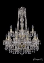 Люстра хрустальная Bohemia Ivele 1403/10+5/195/h-77/2d/G