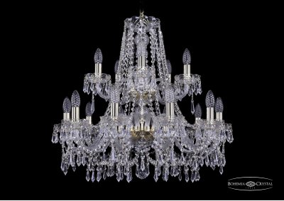Люстра хрустальная Bohemia Ivele 1403/10+5/240/2d/G Люстра хрустальная Bohemia Ivele 1403/10+5/240/2d/G