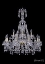 Люстра хрустальная Bohemia Ivele 1403/10+5/240/XL-80/G