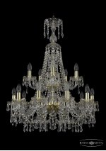 Люстра хрустальная Bohemia Ivele 1403/10+5/240/XL-92/2d/G